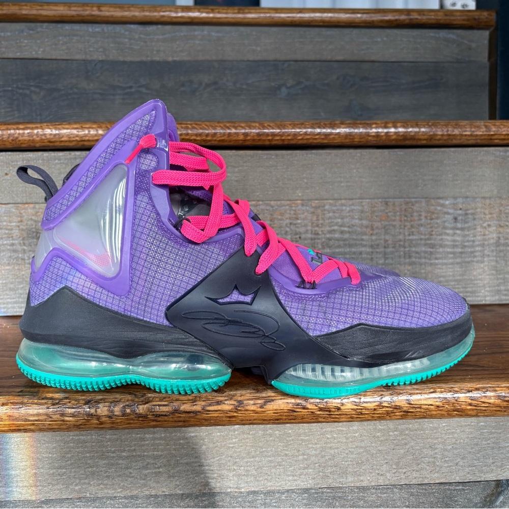 Nike LeBron 19 'DJ Bron' Wild Berry Men's Basketball Shoes, Size 14